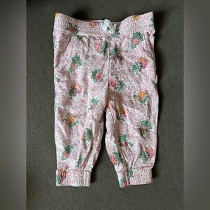 Janie and Jack Pink Floral Baby Pants 12-18 months Baby
